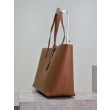 Borse Tote shopping YSL Saint Laurent East/West Caramello