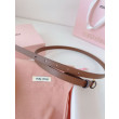 Cintura con fibbia color oro Miu Miu 15mm marrone