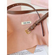 Cintura con fibbia color oro Miu Miu 15mm marrone