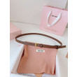 Cintura con fibbia color oro Miu Miu 15mm marrone