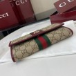 Dettagli perfetti Portafoglio continentale Gucci Ophidia 838485 Borgogna