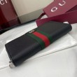 Dettagli perfetti Portafoglio Gucci Ophidia con cerniera 838694 Nero