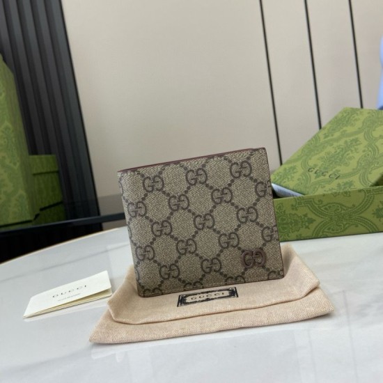 Pari all'originale replica di alta qualit&agrave; Portafoglio bi-fold Gucci Ophidia 768243 Marrone