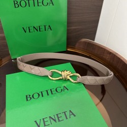 Cloni Pari all'originale replica Cintura BV Andiamo Intrecciato Nappa albicocca firmate