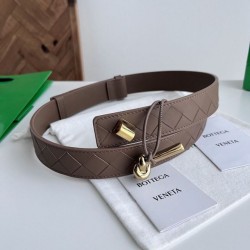 Cloni Cintura tessuto a quadri grandi BV Andiano Intreccio Bianco firmate