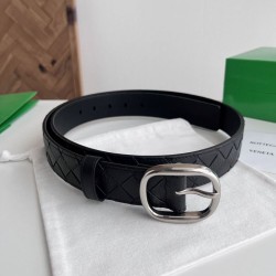 Cloni Cintura Intreccio Intreccio Check Da Uomo Bottega Veneta Nero firmate