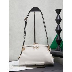 Pochette Miu Miu Honey Caprice con stampa a conchiglia 5BF131 Bianco Pochette Miu Miu Honey Caprice con stampa a conchiglia 5BF131 Bianco