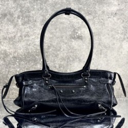 Cloni Borsa a tracolla Balenciaga Le City East-West Nero firmate