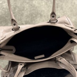 Replica di lusso Borsa a tracolla Balenciaga Le City East-West Rosa Imitazioni Cloni Borsa a tracolla Balenciaga Le City East-West Rosa firmate