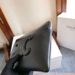 Cloni Piccola pochette Celine con tracolla pelle di vitello liscia Nero firmate