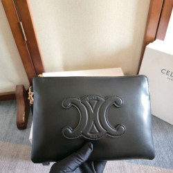 Cloni Piccola pochette Celine con tracolla pelle di vitello liscia Nero firmate