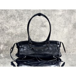 Borsa a tracolla Balenciaga Le City East-West Nero