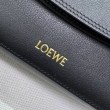 Borse Firmate Replica a tracolla media Loewe Ola nera