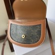 Borsa Celine Mini Besace Clea Triomphe Canvas Pelle di vitello