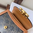 Borsa Celine Mini Besace Clea Triomphe Canvas Pelle di vitello