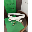 Pari all'originale replica Cintura BV Andiamo Intrecciato Nappa 2cm verde/bianco/caffè Pari all'originale replica Cintura BV Andiamo Intrecciato Nappa 2cm verde/bianco/caffè
