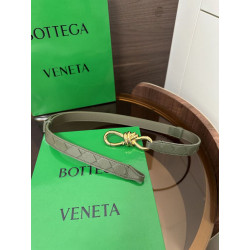 Pari all'originale replica Cintura BV Andiamo Intrecciato Nappa verde