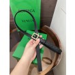 Alta gamma replica Cintura BV Contour Intrecciato piccolo seta intrecciata Nero