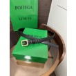 Alta gamma replica Cintura BV Contour Intrecciato piccolo seta intrecciata Nero