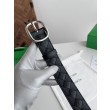 Cintura Intreccio Intreccio Check Da Uomo Bottega Veneta Nero