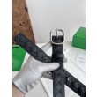 Cintura Intreccio Intreccio Check Da Uomo Bottega Veneta Nero