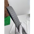 Alta gamma replica Cintura reversibile da uomo Bottega Veneta Intreccio Grigio