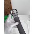 Qualità superiore replica Cintura reversibile in pelle da uomo BV Nero