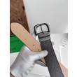 Qualità superiore replica Cintura reversibile in pelle da uomo BV Nero
