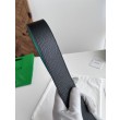 Alta gamma replica Cintura reversibile in pelle da uomo BV Nero/Blu
