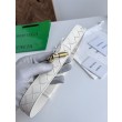 Alta gamma replica Cintura tessuto a quadri grandi BV Andiano Intreccio caffè