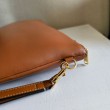 Piccola pochette Celine con tracolla pelle di vitello liscia Marrone