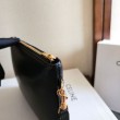 Piccola pochette Celine con tracolla pelle di vitello liscia Nero