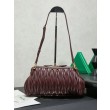 Pochette Miu Miu Caprice trapuntata nappa 5BF130 Borgogna