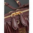 Pochette Miu Miu Caprice trapuntata nappa 5BF130 Borgogna
