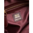 Pochette Miu Miu Caprice trapuntata nappa 5BF130 Borgogna