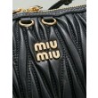 Pochette Miu Miu Caprice trapuntata nappa 5BF130 Nero