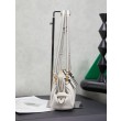 Pochette Miu Miu Honey Caprice con stampa a conchiglia 5BF131 Bianco