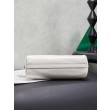 Pochette Miu Miu Honey Caprice con stampa a conchiglia 5BF131 Bianco