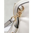 Pochette Miu Miu Honey Caprice con stampa a conchiglia 5BF131 Bianco