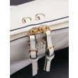 Pochette Miu Miu Honey Caprice con stampa a conchiglia 5BF131 Bianco