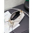 Pochette Miu Miu Honey Caprice con stampa a conchiglia 5BF131 Bianco