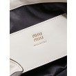 Pochette Miu Miu Honey Caprice con stampa a conchiglia 5BF131 Bianco