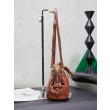 Pochette Miu Miu Honey Caprice con stampa a conchiglia 5BF131 Marrone