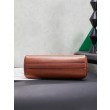 Pochette Miu Miu Honey Caprice con stampa a conchiglia 5BF131 Marrone