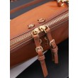 Pochette Miu Miu Honey Caprice con stampa a conchiglia 5BF131 Marrone