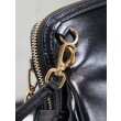 Pochette Miu Miu Honey Caprice con stampa a conchiglia 5BF131 Nero