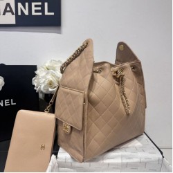 Replica di lusso Borse firmate replica media Chanel 25 Hobo Caviar Quilted AS5311 Beige Imitazioni Cloni Borse firmate replica media Chanel 25 Hobo Caviar Quilted AS5311 Beige firmate