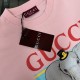 Cloni Maglietta girocollo Gucci unisex nera/albicocca 03 firmate