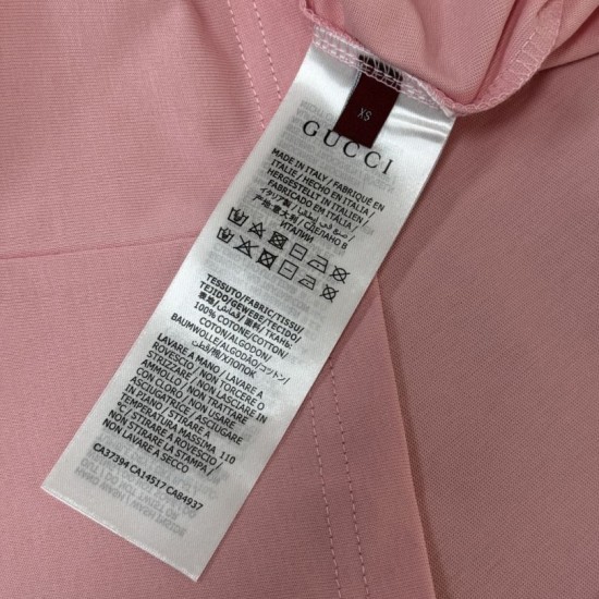 Cloni Maglietta girocollo Gucci unisex nera/albicocca 03 firmate