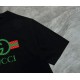 Cloni Maglietta girocollo Gucci unisex nera/albicocca 05 firmate
